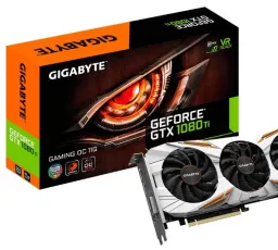 Отзыв на Видеокарта GIGABYTE GeForce GTX 1080 Ti 1544MHz PCI-E 3.0 11264MB 11010MHz 352 bit DVI HDMI HDCP Gaming OC: дешёвый, внешний, пластиковый, тыльный