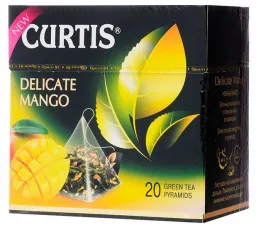 Чай зеленый Curtis Delicate Mango в пирамидках, количество отзывов: 3