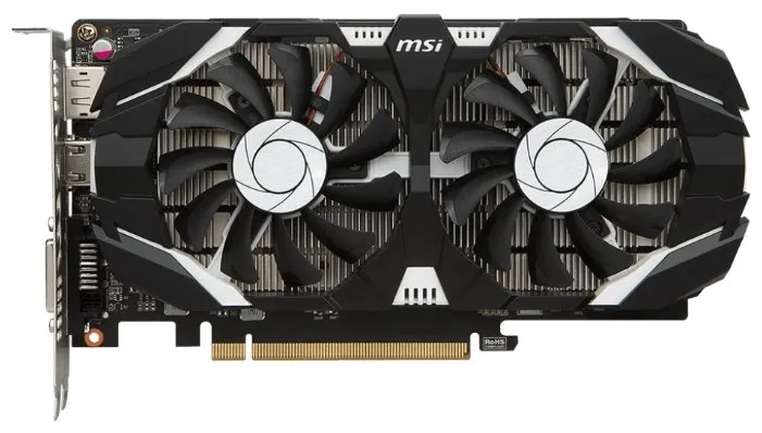 Видеокарта MSI GeForce GTX 1050 Ti 1341MHz PCI-E 3.0 4096MB 7008MHz 128 bit DVI HDMI HDCP OC Dual Fans, количество отзывов: 8