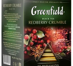 Отзыв на Чай черный Greenfield Redberry Crumble в пирамидках: хороший от 9.5.2023 13:19